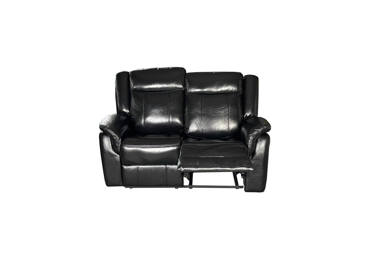 Alex Genuine Leather 3+2 Seat Recliner Sofa Set - Black