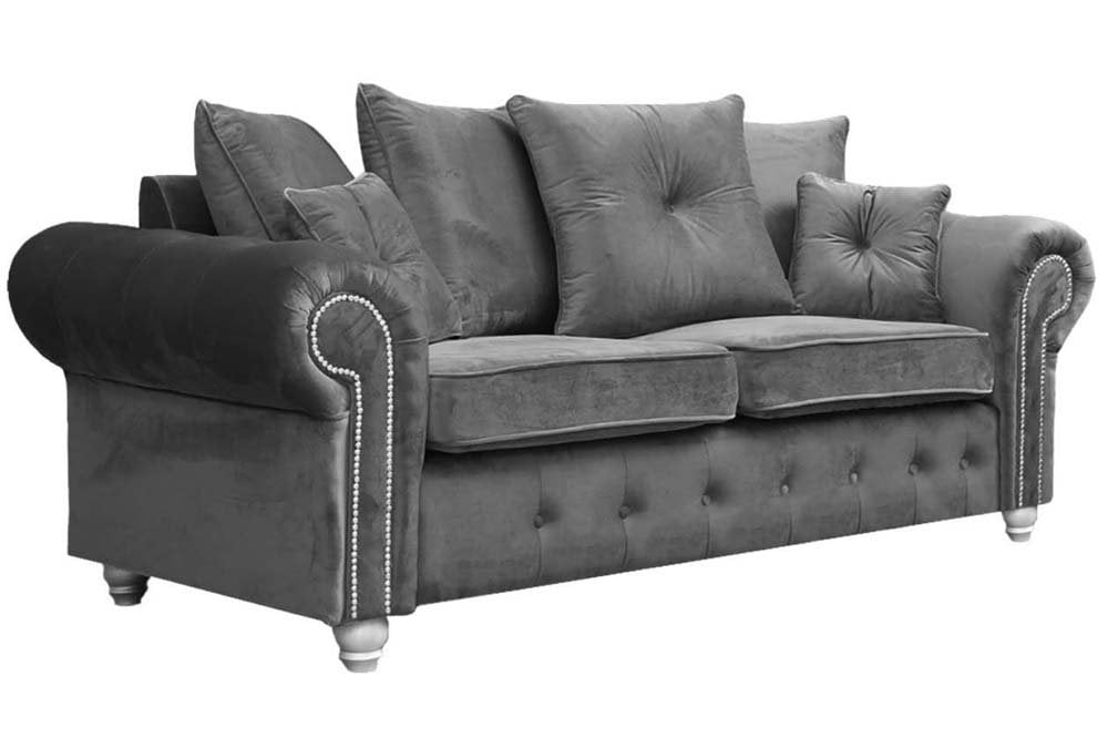 Boston 3+2 Fabric Scatter Cushions - Grey