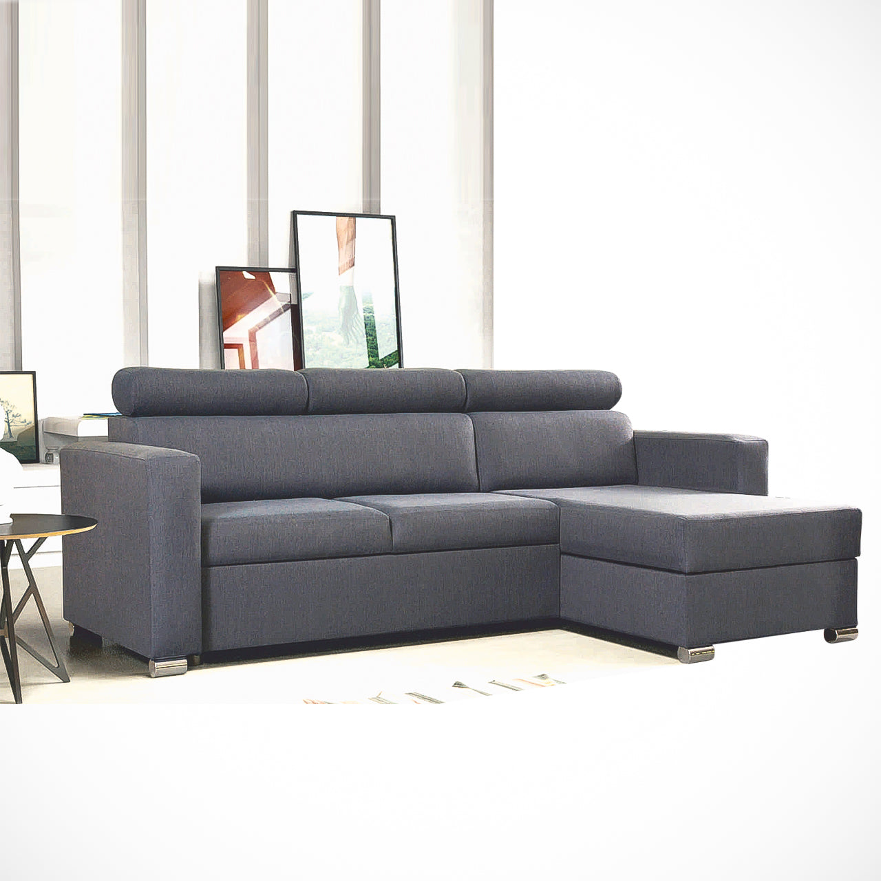 Hugo Corner L-Shaped Sofa Bed