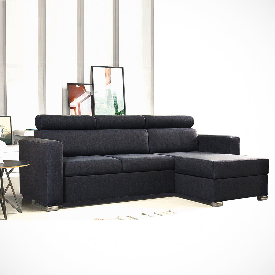 Hugo Corner L-Shaped Sofa Bed