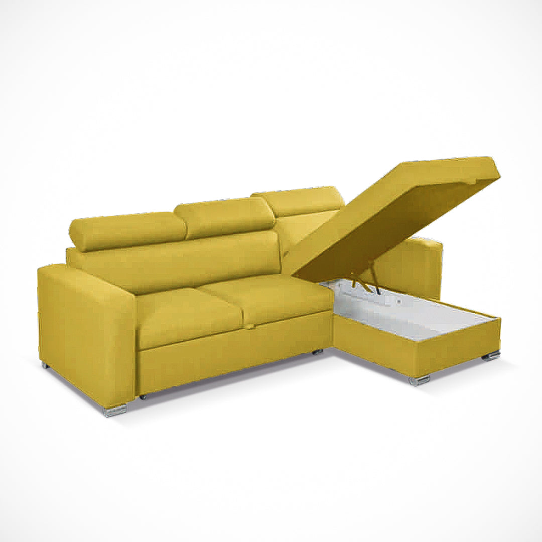 Hugo Corner L-Shaped Sofa Bed