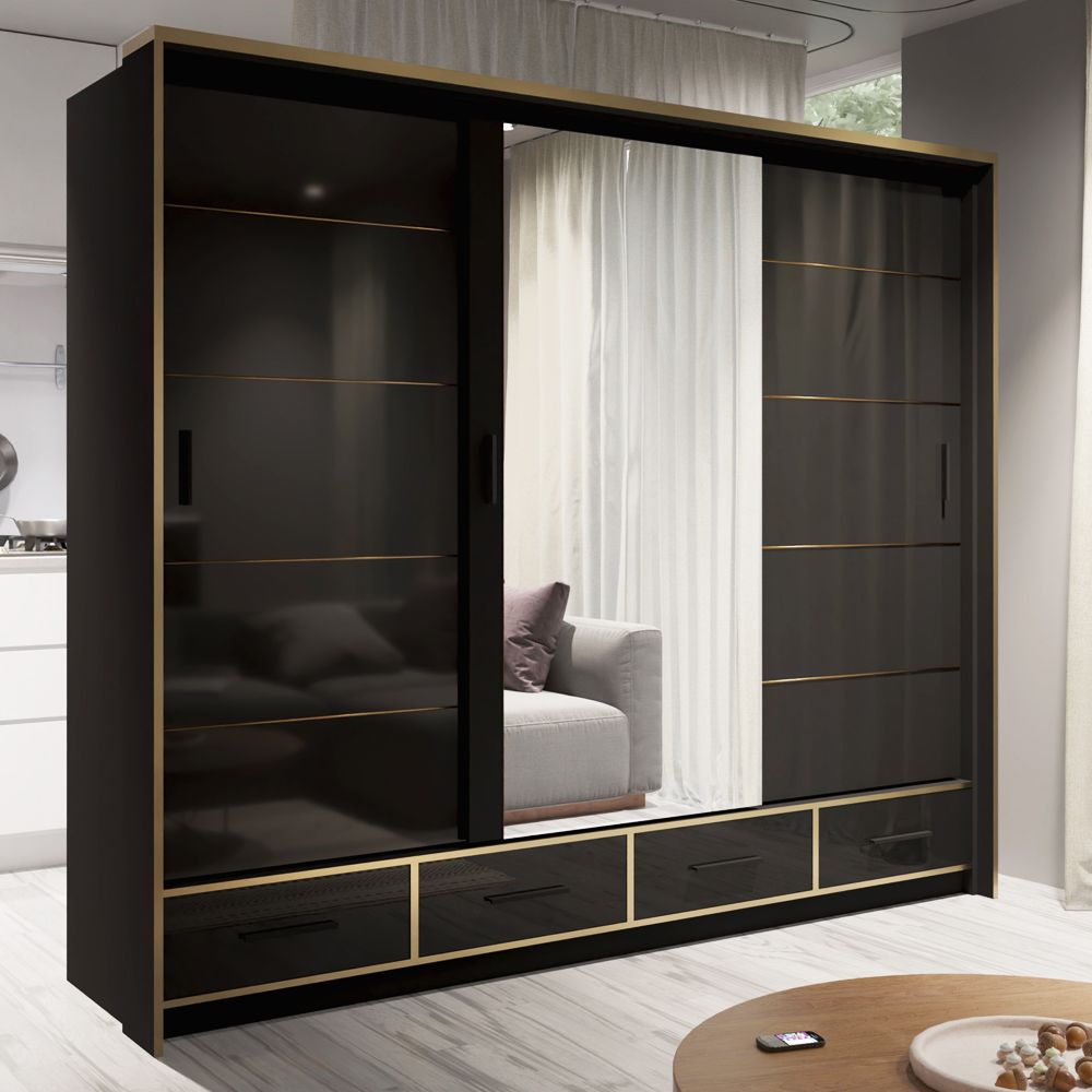Sydney High Gloss Wardrobe