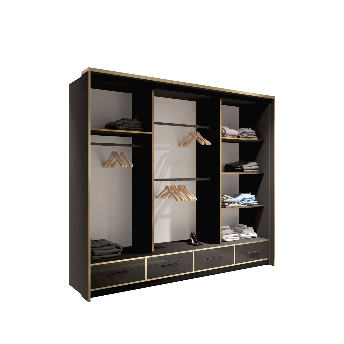 Sydney High Gloss Wardrobe