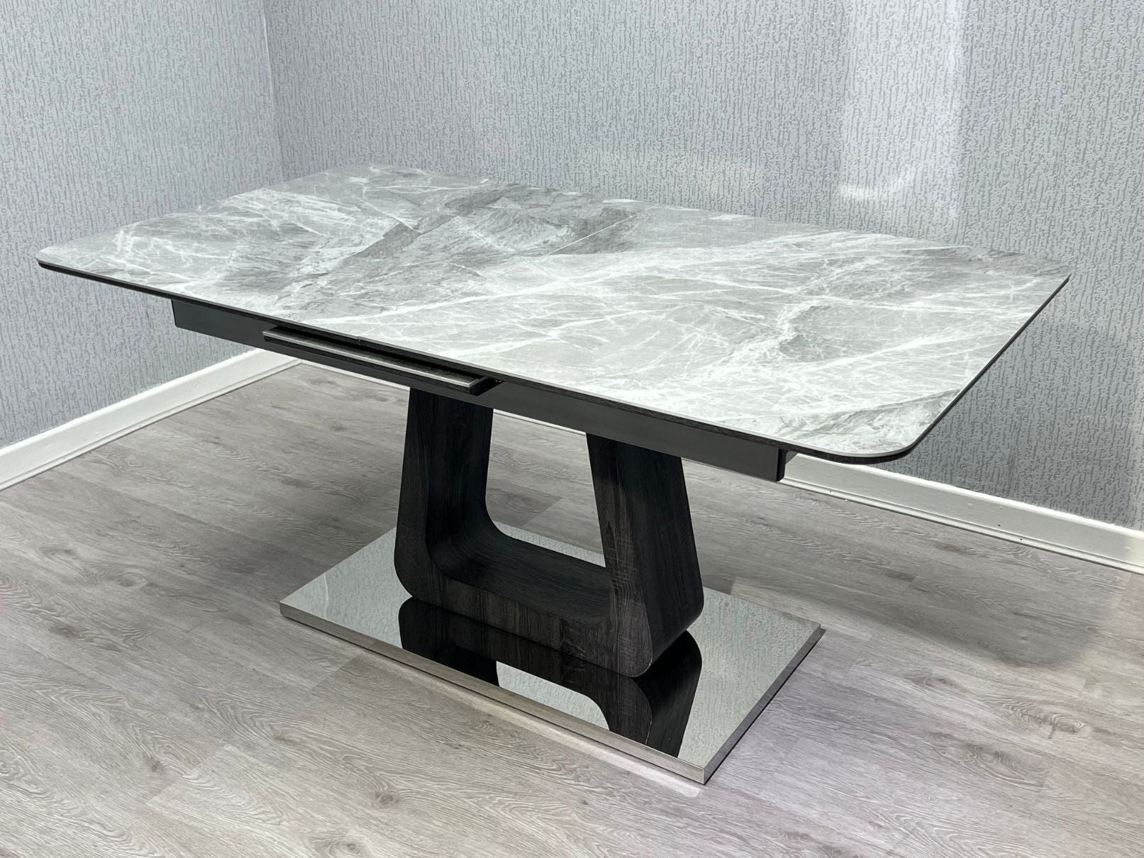 Zermatt Dining Table - Grey Ceramic
