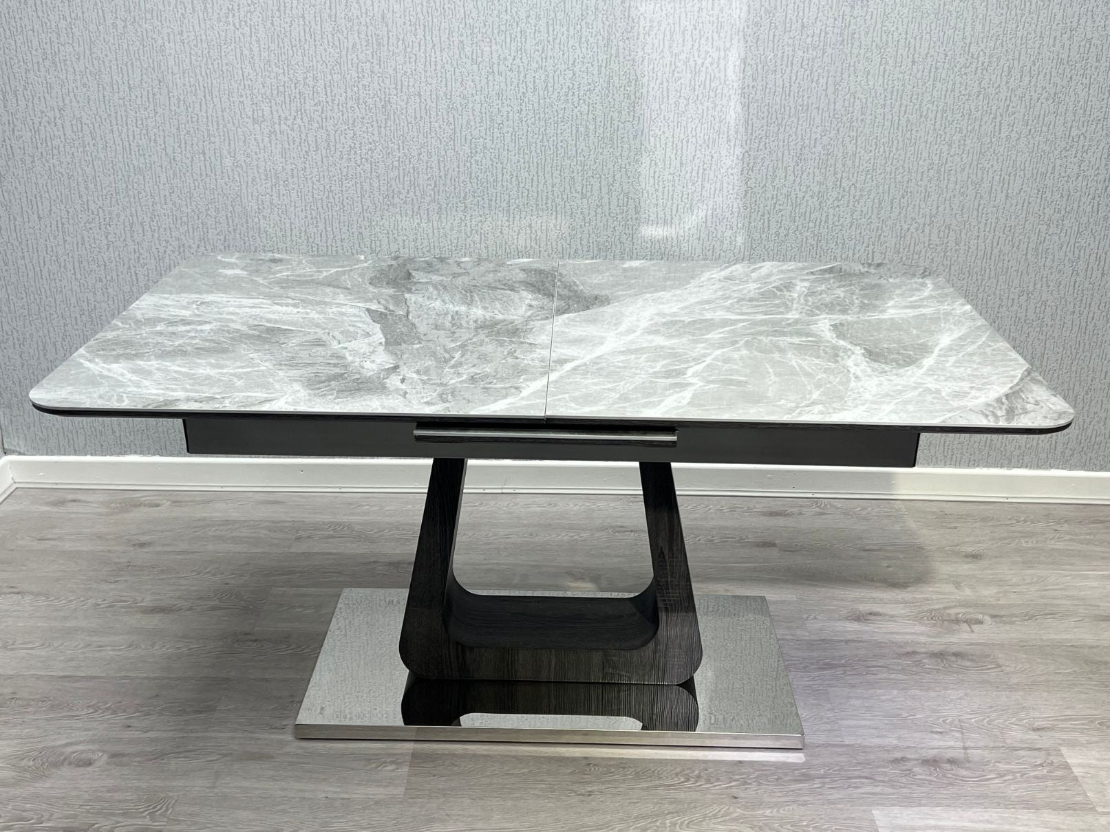 Zermatt Dining Table - Grey Ceramic