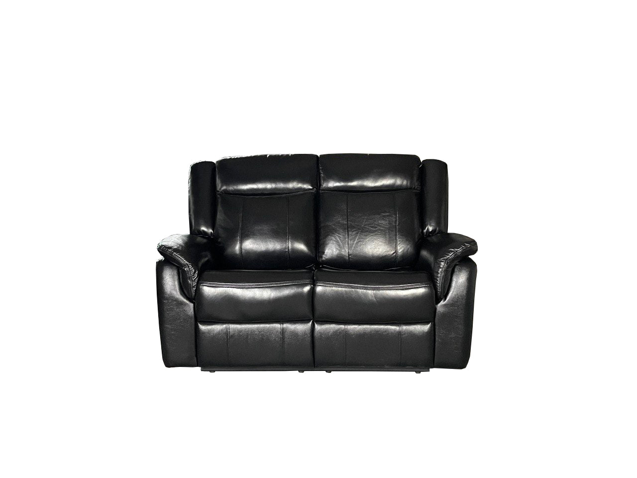 Alex Genuine Leather 3+2 Seat Recliner Sofa Set - Black