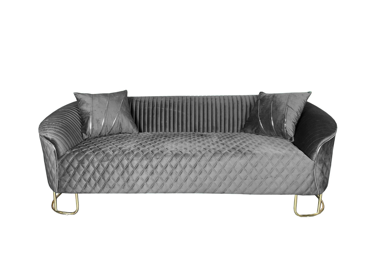 Chelsea 3+2 Fabric Sofa Set - Grey
