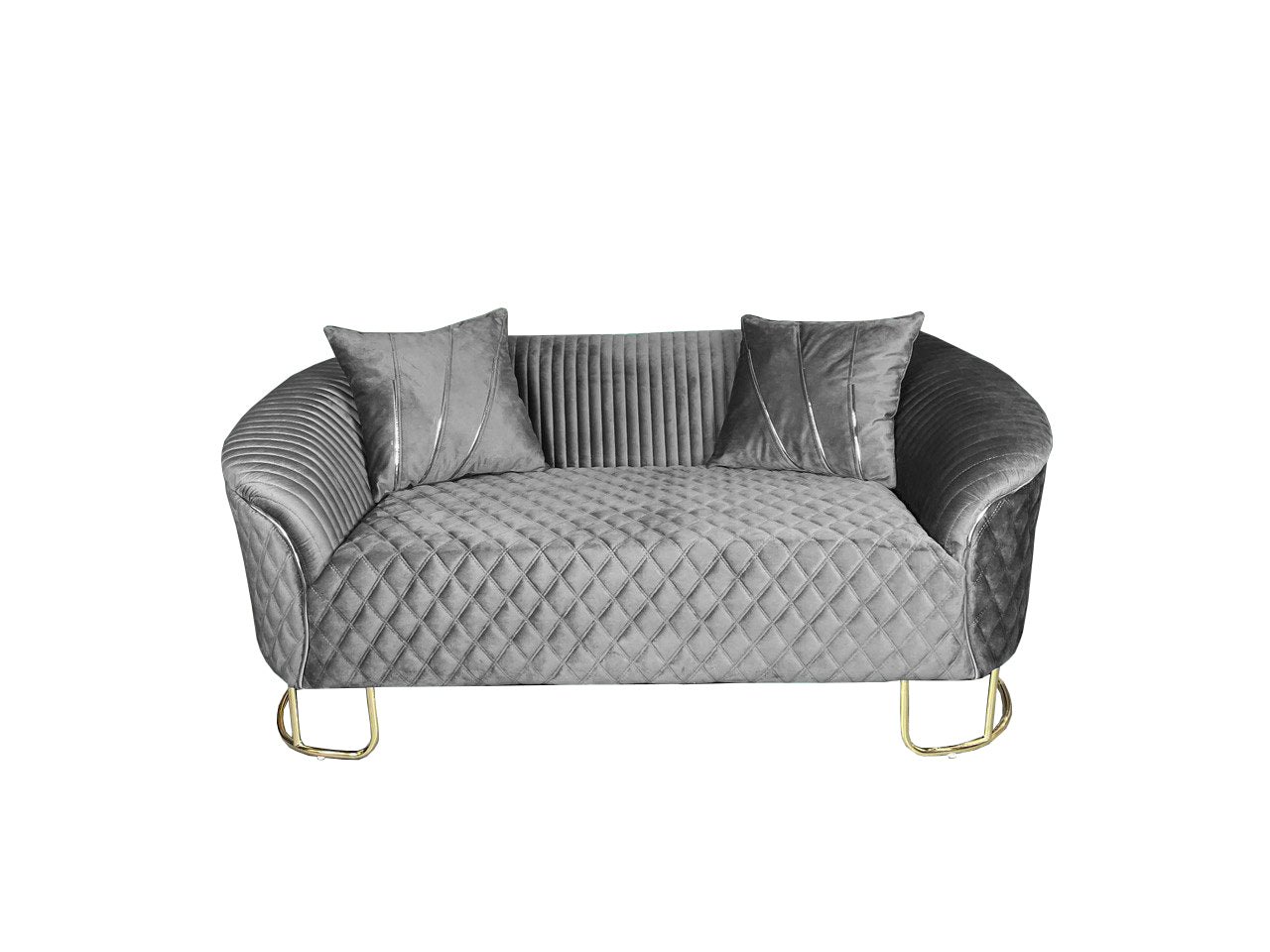 Chelsea 3+2 Fabric Sofa Set - Grey