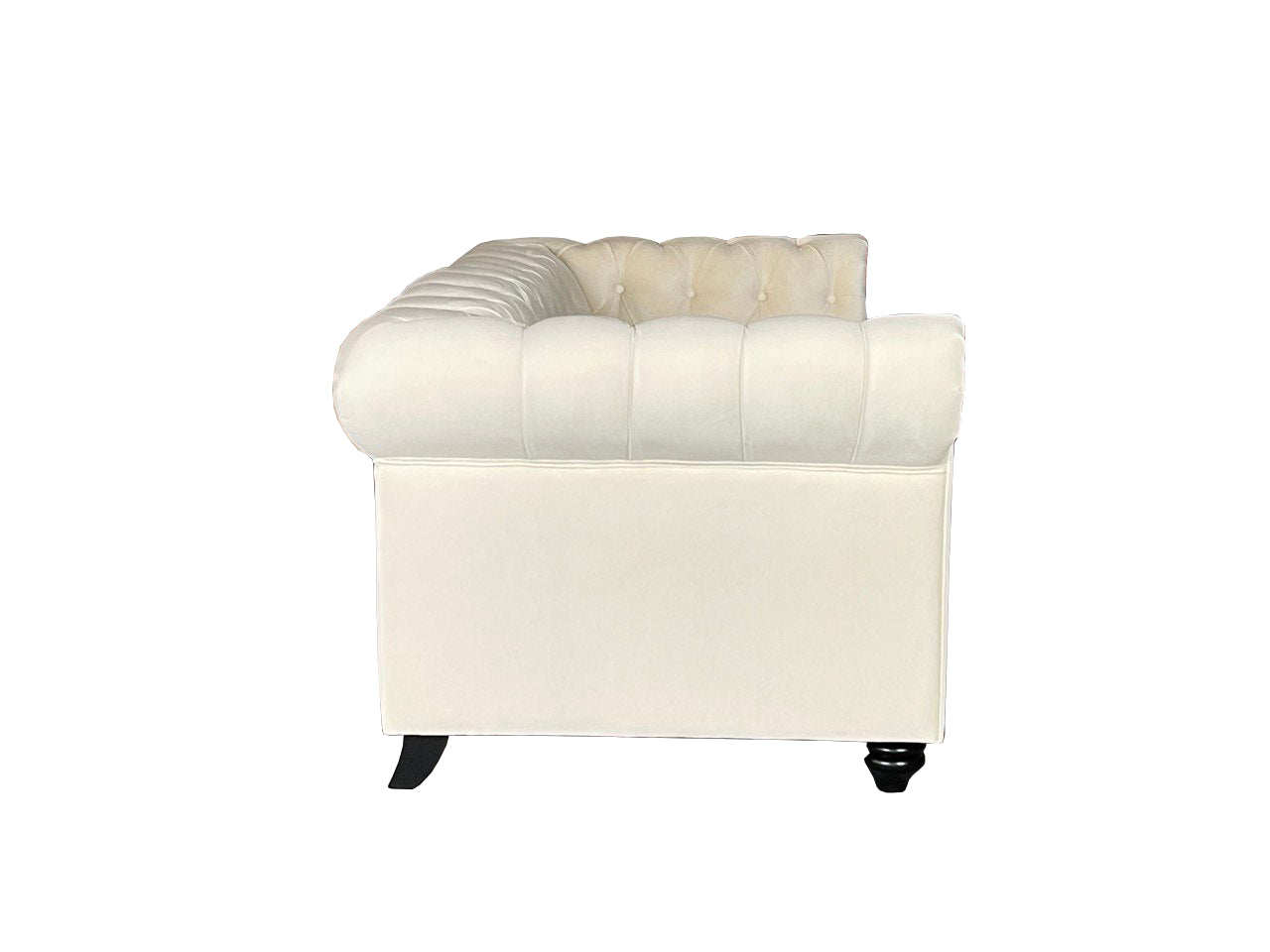 Chesterfield 3+2 Fabric Sofa - Cream