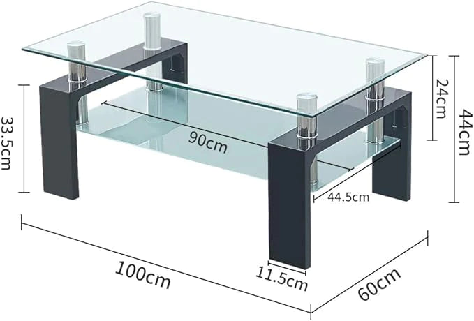 Cosmo Glass Coffee Table