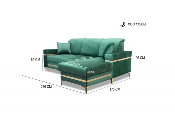 Florence Corner Sofa Bed