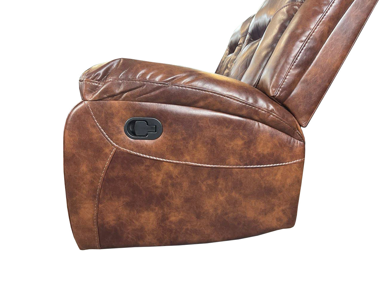 Paris 3+2 Recliner Leather Aire Sofa – Brown