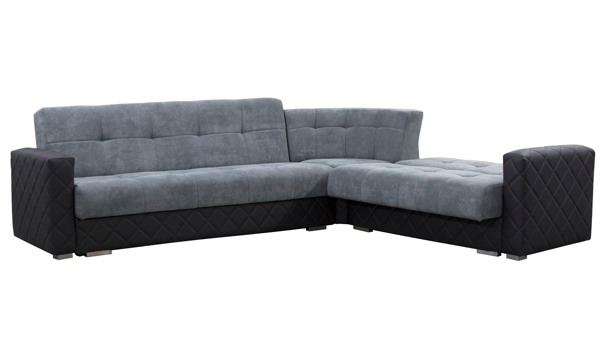 Porto Corner Sofa Bed - Grey