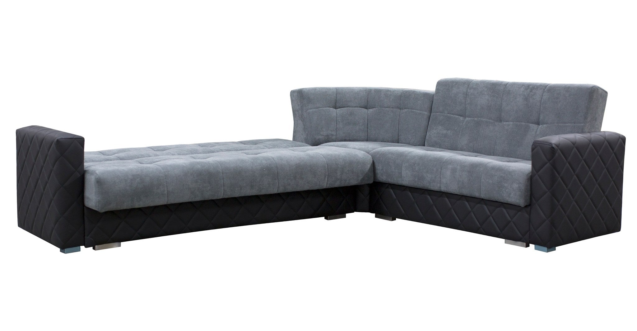 Porto Corner Sofa Bed - Grey