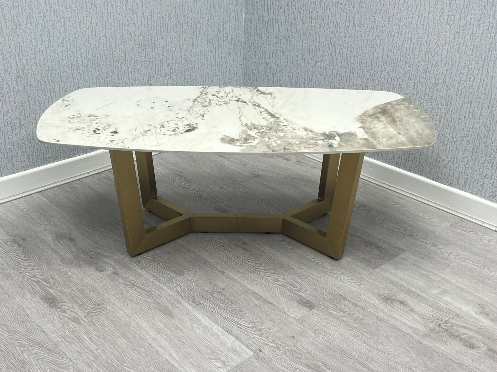 Sorrento Ceramic Gold Coffee Table