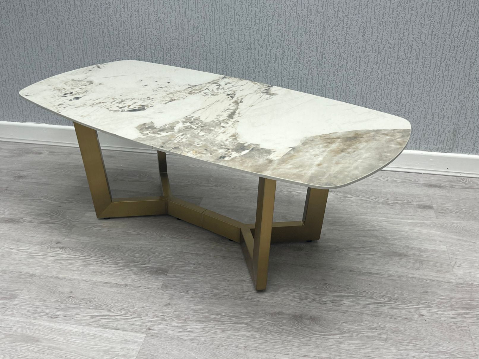 Sorrento Ceramic Gold Coffee Table