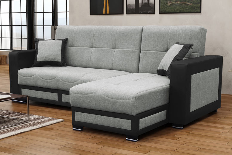 Tina Corner Sofa Bed - Grey